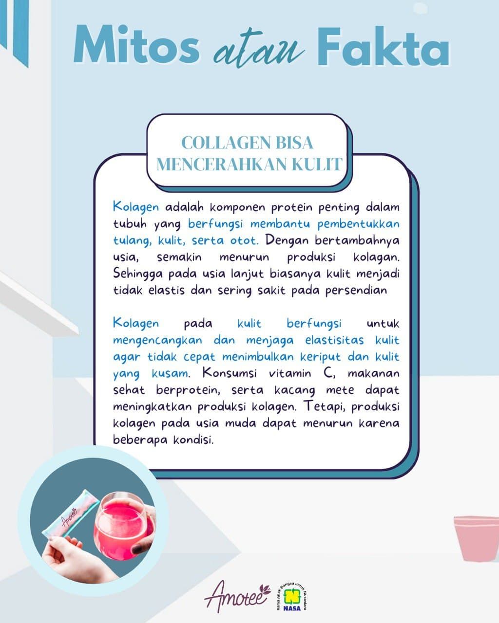 Mitos/ Fakta Kolagen Dapat Mencerahkan Kulit